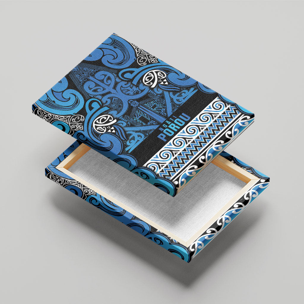 Aotearoa Iwi Ngati Porou Canvas Wall Art Maori Wharenui House Tribal Pattern