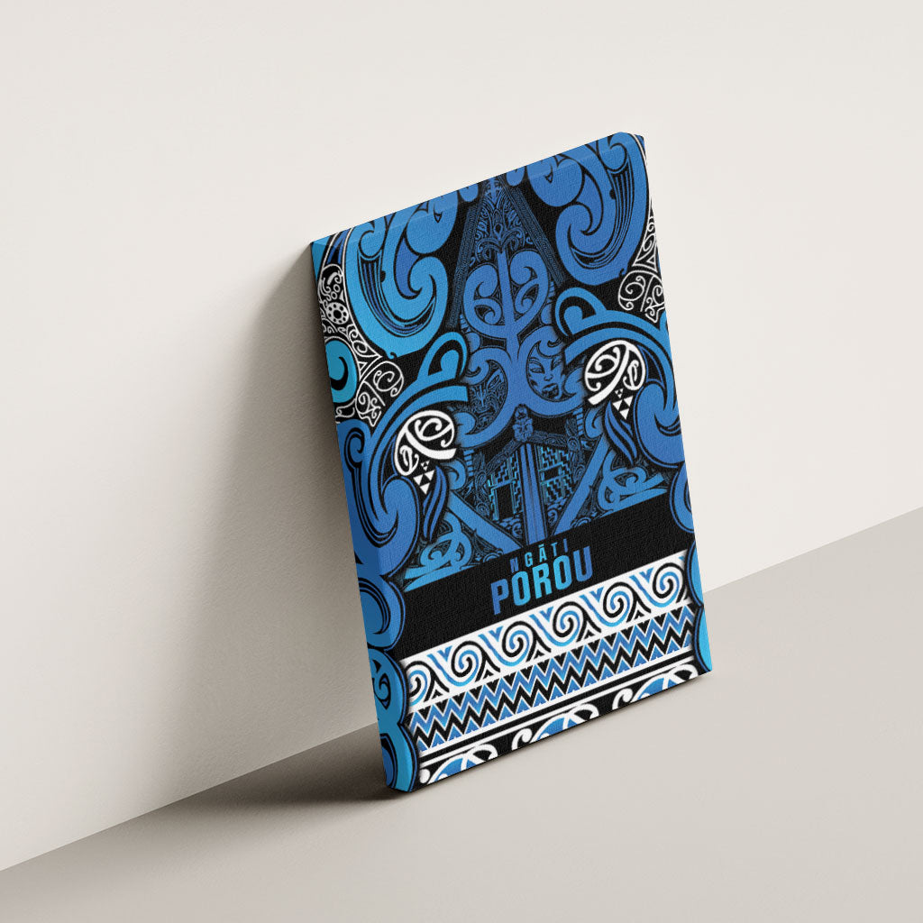 Aotearoa Iwi Ngati Porou Canvas Wall Art Maori Wharenui House Tribal Pattern