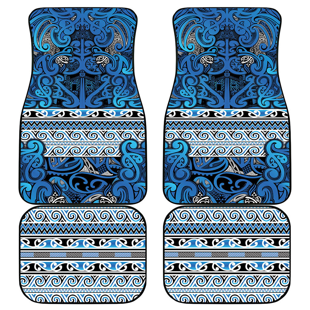 Aotearoa Iwi Ngati Porou Car Mats Maori Wharenui House Tribal Pattern