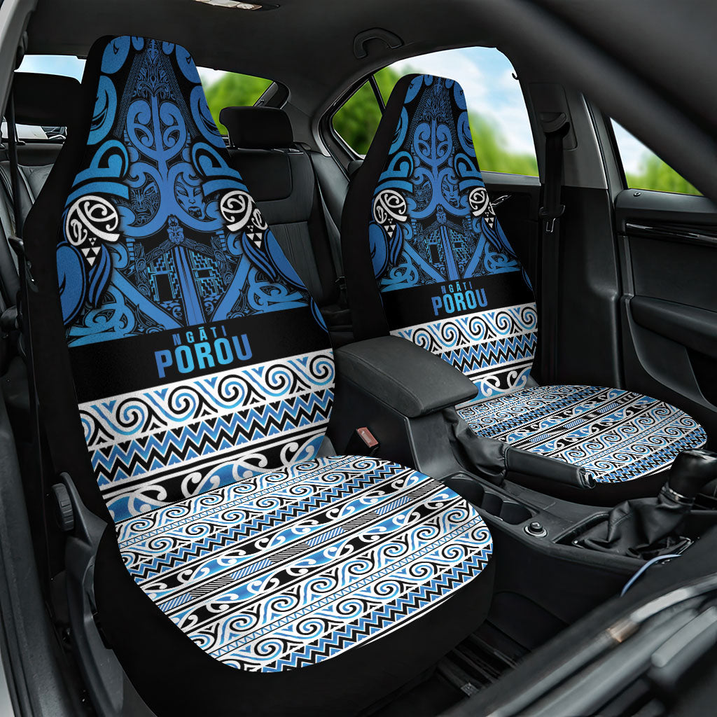 Aotearoa Iwi Ngati Porou Car Seat Cover Maori Wharenui House Tribal Pattern