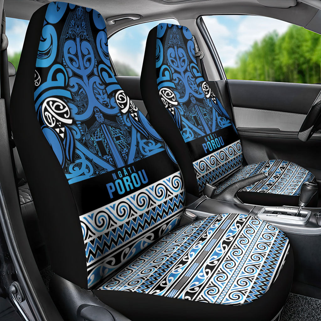 Aotearoa Iwi Ngati Porou Car Seat Cover Maori Wharenui House Tribal Pattern