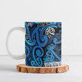 Aotearoa Iwi Ngati Porou Ceramic Mug Maori Wharenui House Tribal Pattern