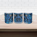 Aotearoa Iwi Ngati Porou Ceramic Mug Maori Wharenui House Tribal Pattern