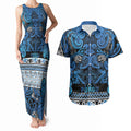 Aotearoa Iwi Ngati Porou Couples Matching Tank Maxi Dress and Hawaiian Shirt Maori Wharenui House Tribal Pattern