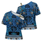 Aotearoa Iwi Ngati Porou Cross Shoulder Shirt Maori Wharenui House Tribal Pattern