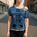 Aotearoa Iwi Ngati Porou Cross Shoulder Shirt Maori Wharenui House Tribal Pattern