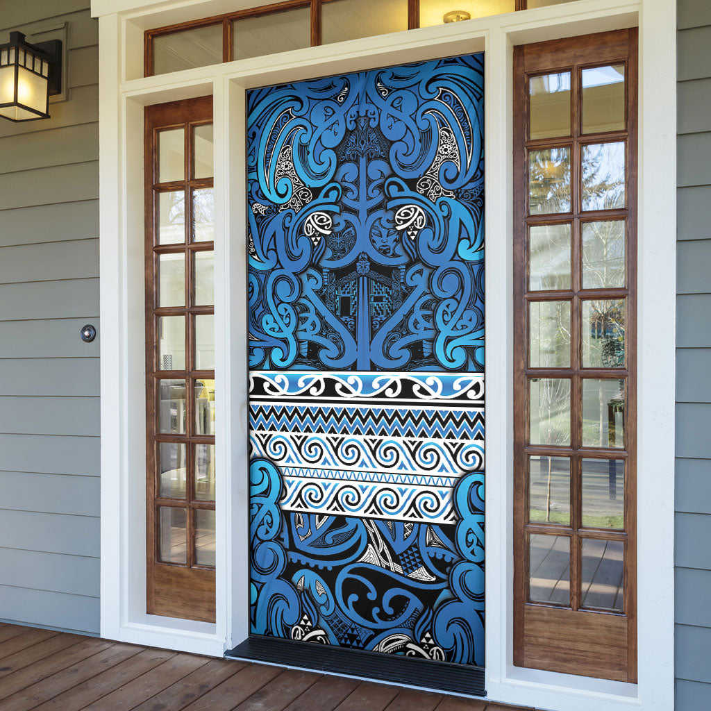 Aotearoa Iwi Ngati Porou Door Cover Maori Wharenui House Tribal Pattern