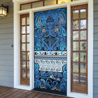 Aotearoa Iwi Ngati Porou Door Cover Maori Wharenui House Tribal Pattern