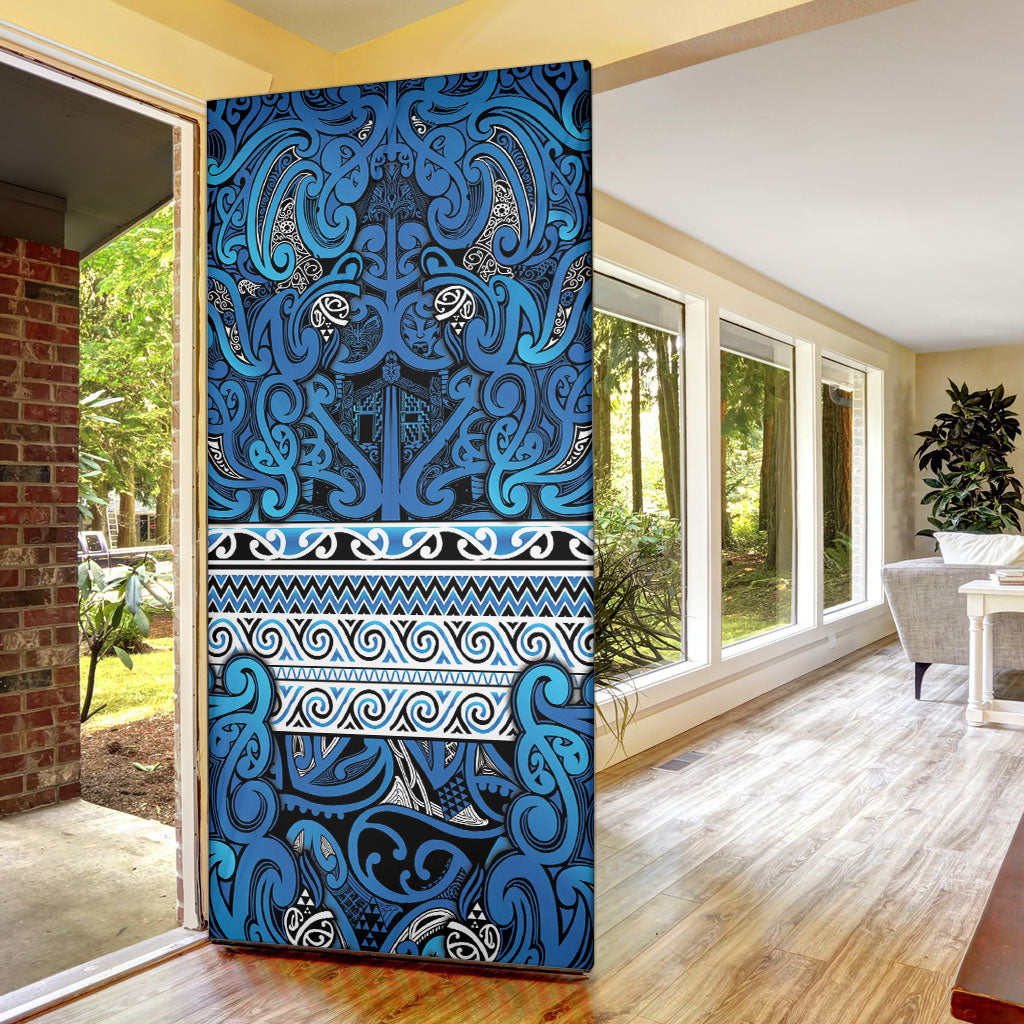 Aotearoa Iwi Ngati Porou Door Cover Maori Wharenui House Tribal Pattern