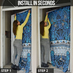 Aotearoa Iwi Ngati Porou Door Cover Maori Wharenui House Tribal Pattern
