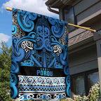 Aotearoa Iwi Ngati Porou Garden Flag Maori Wharenui House Tribal Pattern