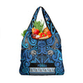 Aotearoa Iwi Ngati Porou Grocery Bag Maori Wharenui House Tribal Pattern