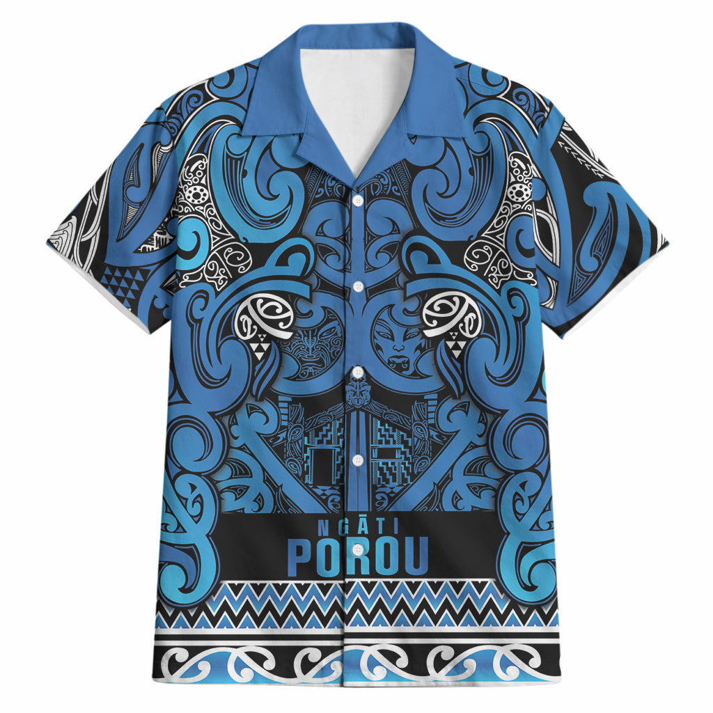 Aotearoa Iwi Ngati Porou Hawaiian Shirt Maori Wharenui House Tribal Pattern