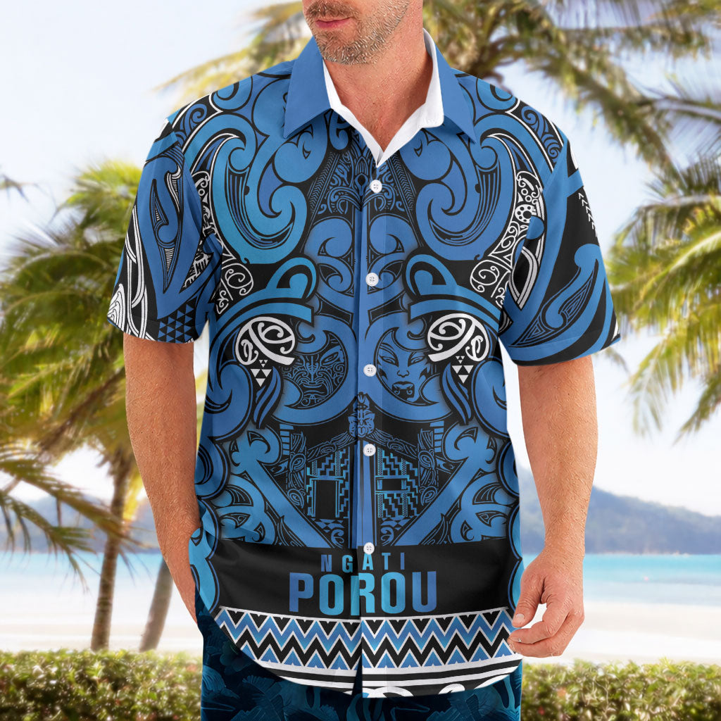 Aotearoa Iwi Ngati Porou Hawaiian Shirt Maori Wharenui House Tribal Pattern