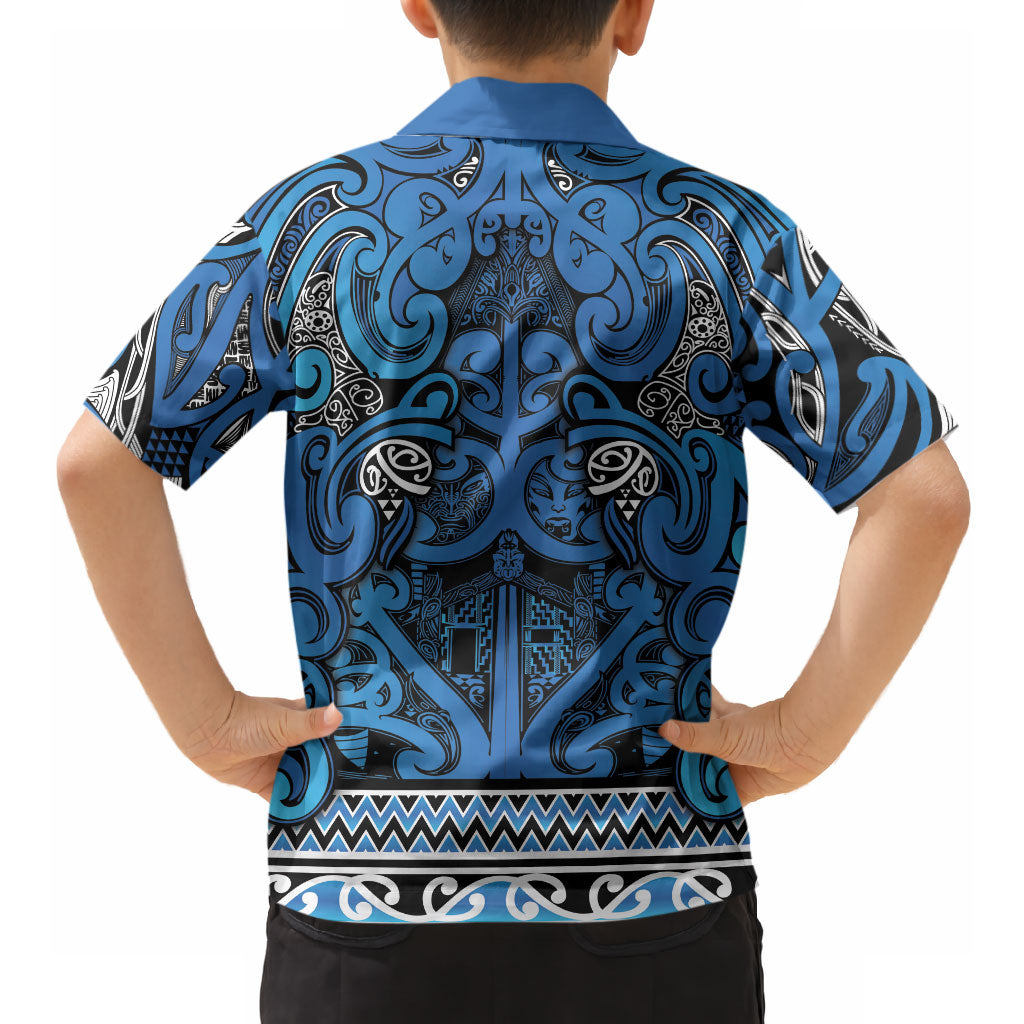 Aotearoa Iwi Ngati Porou Hawaiian Shirt Maori Wharenui House Tribal Pattern