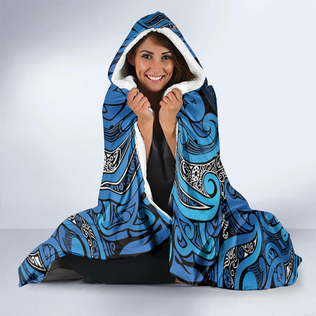 Aotearoa Iwi Ngati Porou Hooded Blanket Maori Wharenui House Tribal Pattern