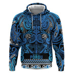 Aotearoa Iwi Ngati Porou Hoodie Maori Wharenui House Tribal Pattern