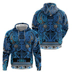 Aotearoa Iwi Ngati Porou Hoodie Maori Wharenui House Tribal Pattern