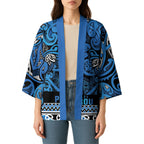 Aotearoa Iwi Ngati Porou Kimono Maori Wharenui House Tribal Pattern