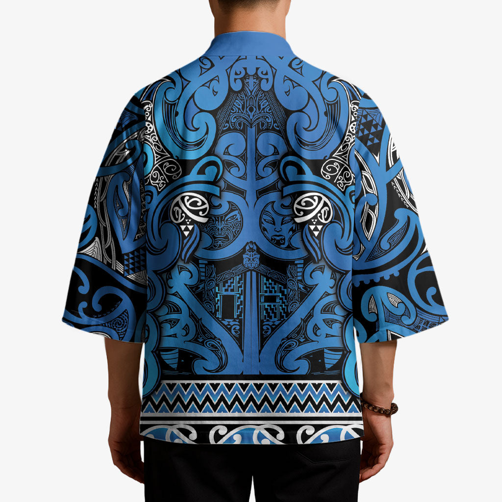Aotearoa Iwi Ngati Porou Kimono Maori Wharenui House Tribal Pattern