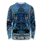 Aotearoa Iwi Ngati Porou Long Sleeve Shirt Maori Wharenui House Tribal Pattern