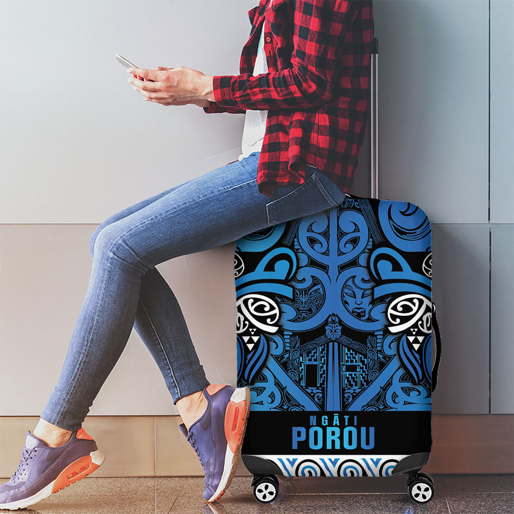 Aotearoa Iwi Ngati Porou Luggage Cover Maori Wharenui House Tribal Pattern