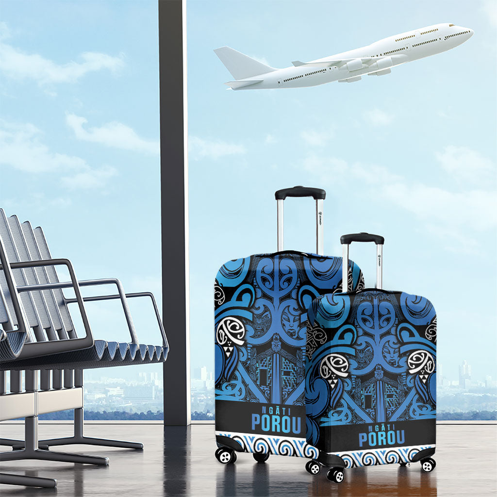 Aotearoa Iwi Ngati Porou Luggage Cover Maori Wharenui House Tribal Pattern