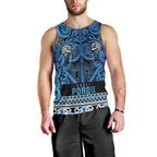 Aotearoa Iwi Ngati Porou Men Tank Top Maori Wharenui House Tribal Pattern