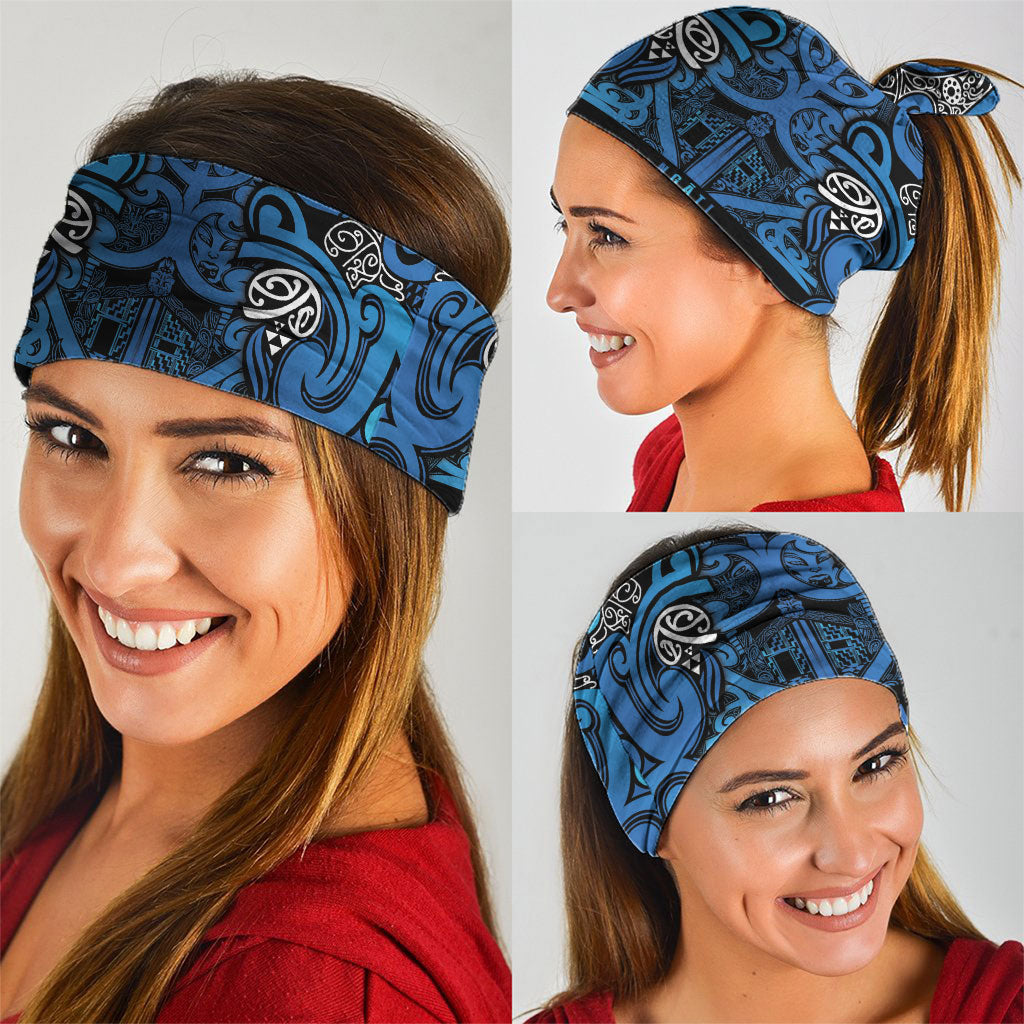 Aotearoa Iwi Ngati Porou Neck Gaiter Maori Wharenui House Tribal Pattern