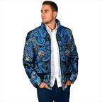 Aotearoa Iwi Ngati Porou Padded Jacket Maori Wharenui House Tribal Pattern