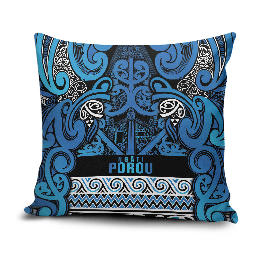 Aotearoa Iwi Ngati Porou Pillow Cover Maori Wharenui House Tribal Pattern