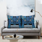 Aotearoa Iwi Ngati Porou Pillow Cover Maori Wharenui House Tribal Pattern