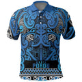 Aotearoa Iwi Ngati Porou Polo Shirt Maori Wharenui House Tribal Pattern