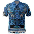 Aotearoa Iwi Ngati Porou Polo Shirt Maori Wharenui House Tribal Pattern