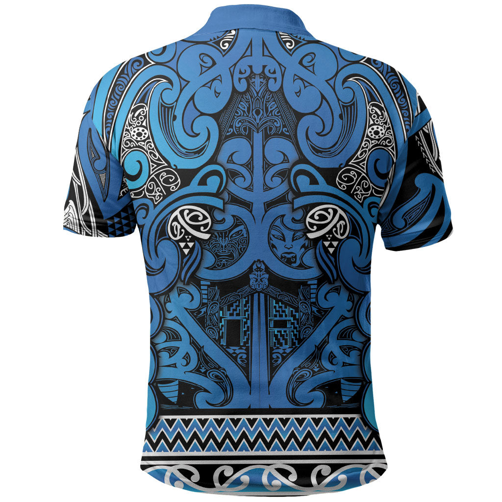 Aotearoa Iwi Ngati Porou Polo Shirt Maori Wharenui House Tribal Pattern