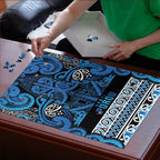 Aotearoa Iwi Ngati Porou Puzzle Maori Wharenui House Tribal Pattern