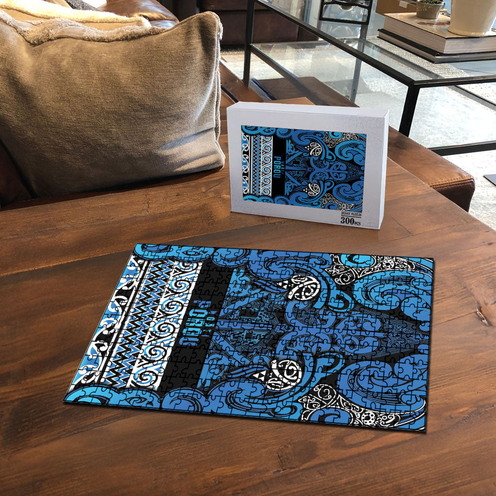 Aotearoa Iwi Ngati Porou Puzzle Maori Wharenui House Tribal Pattern