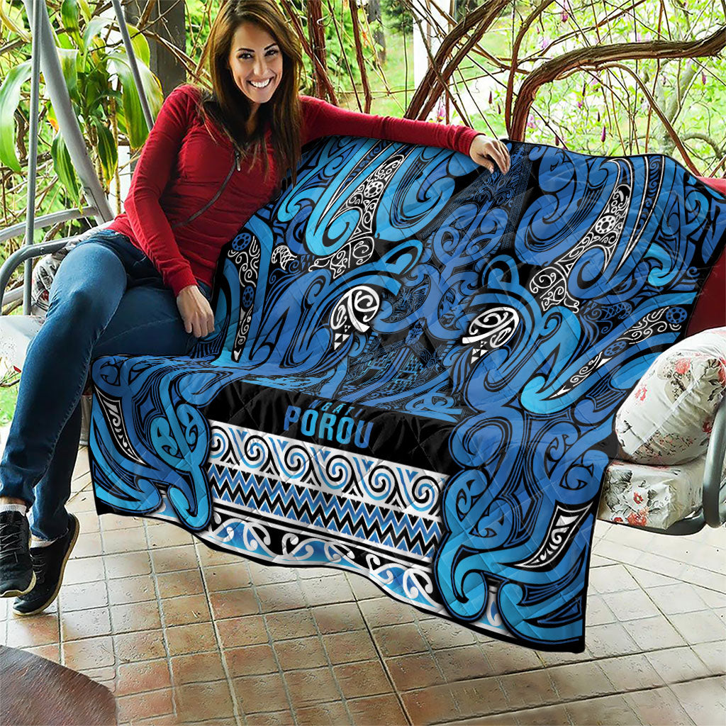 Aotearoa Iwi Ngati Porou Quilt Maori Wharenui House Tribal Pattern