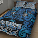 Aotearoa Iwi Ngati Porou Quilt Bed Set Maori Wharenui House Tribal Pattern
