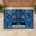 Aotearoa Iwi Ngati Porou Rubber Doormat Maori Wharenui House Tribal Pattern