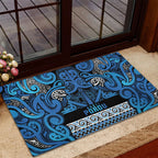Aotearoa Iwi Ngati Porou Rubber Doormat Maori Wharenui House Tribal Pattern