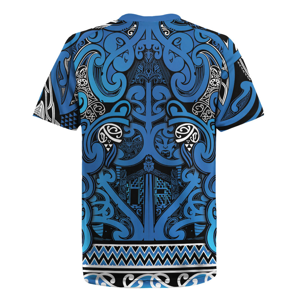 Aotearoa Iwi Ngati Porou Rugby Jersey Maori Wharenui House Tribal Pattern