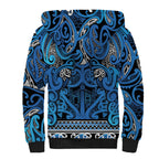 Aotearoa Iwi Ngati Porou Sherpa Hoodie Maori Wharenui House Tribal Pattern