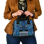 Aotearoa Iwi Ngati Porou Shoulder Handbag Maori Wharenui House Tribal Pattern
