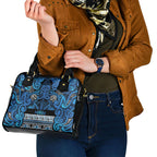 Aotearoa Iwi Ngati Porou Shoulder Handbag Maori Wharenui House Tribal Pattern