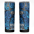 Aotearoa Iwi Ngati Porou Skinny Tumbler Maori Wharenui House Tribal Pattern