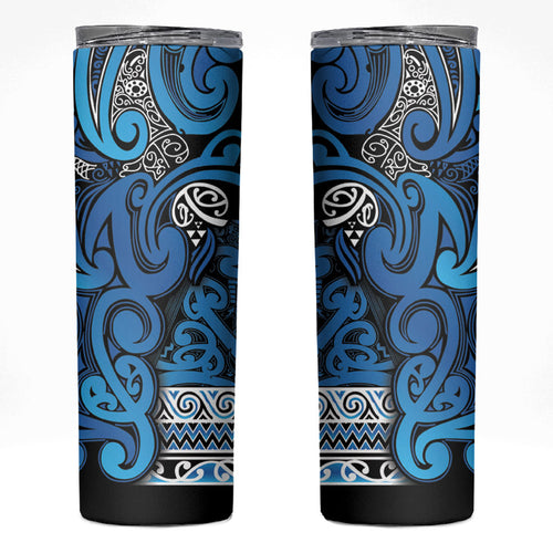 Aotearoa Iwi Ngati Porou Skinny Tumbler Maori Wharenui House Tribal Pattern