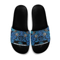 Aotearoa Iwi Ngati Porou Slide Sandals Maori Wharenui House Tribal Pattern