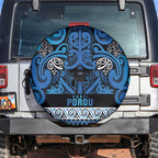 Aotearoa Iwi Ngati Porou Spare Tire Cover Maori Wharenui House Tribal Pattern