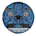 Aotearoa Iwi Ngati Porou Spare Tire Cover Maori Wharenui House Tribal Pattern